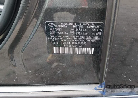 2024 Hyundai Sonata Sel z USA, uszkodzony, nr VIN KMHL64JAXRA376282